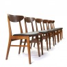 Vintage Farstrup model 210 set of 6 chairs