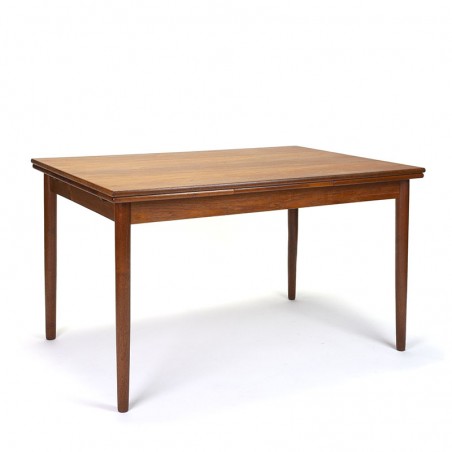 Extendable Danish vintage dining table from the sixties