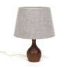 Small Danish vintage table lamp with gray shade