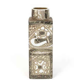 Deense vintage Royal Copenhagen vaas ontwerp Nils Thorsson
