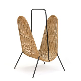 Vintage design newspaper rack from the sixties