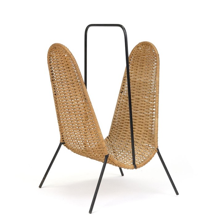 Vintage design newspaper rack from the sixties