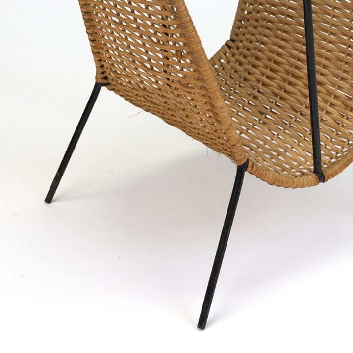 Vintage design newspaper rack from the sixties