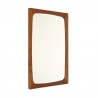 Danish small vintage mirror with teak edge