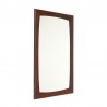 Small model vintage Danish mirror with dark frame