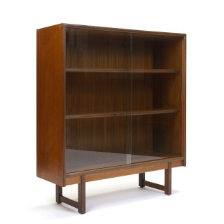Vintage teak sixties display cabinet