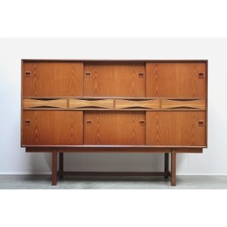 Teakhouten dressoir groot model - Retro Studio