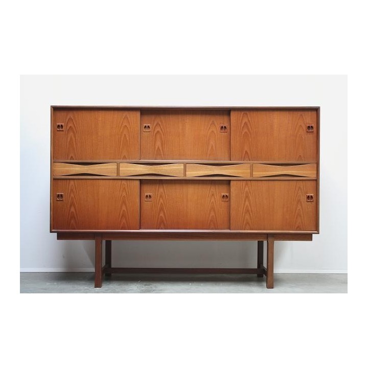 Teakhouten dressoir groot model - Retro Studio