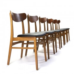 Mid-Century Danish vintage design set of 6 chairs