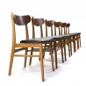 Mid-Century Deense vintage design set van 6 stoelen