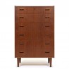 Teak vintage Danish Mid-Century chest of drawers