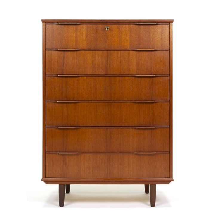 Large model vintage Danish Mid-Century chest of drawers