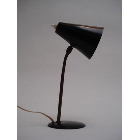 Table lamp 1950s black/brass