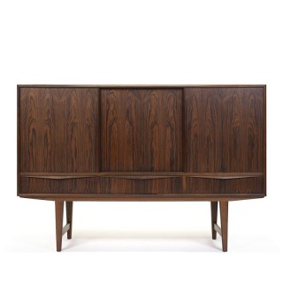 Palissander houten vintage dressoir ontwerp E.W. Bach