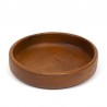 Low model vintage Danish salad bowl in teak