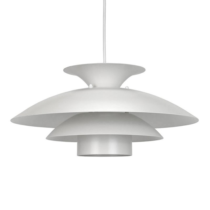 Scandinavian white vintage hanging lamp