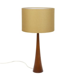 Danish vintage design table lamp with teak base