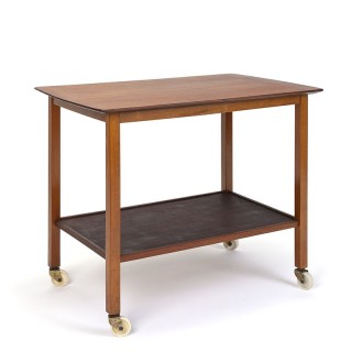 Teak vintage trolley or side table