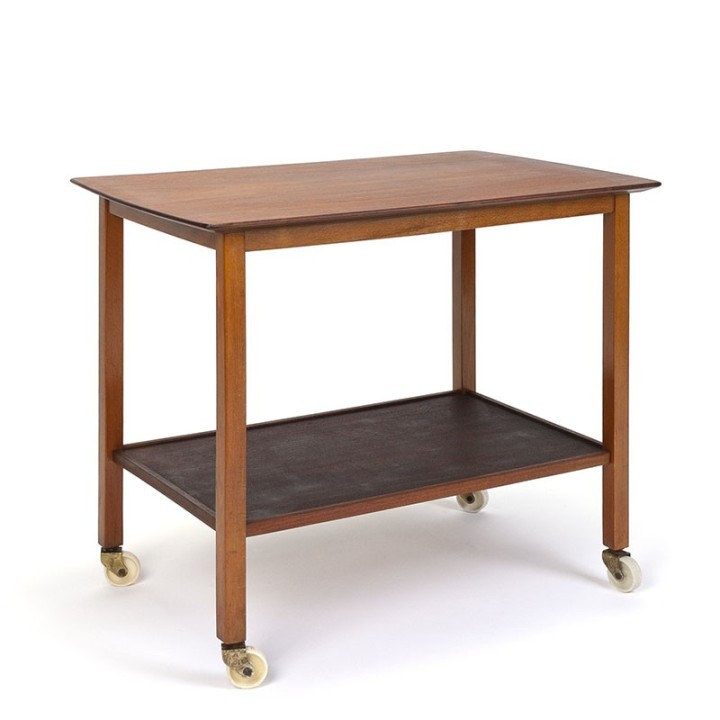 Teak vintage trolley or side table