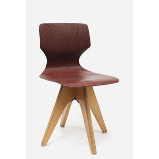 Kinderstoel met houten onderstel - Retro Studio