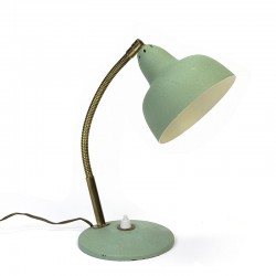 Green fifties vintage table lamp