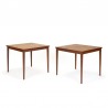 Set of 2 teak Danish vintage side tables