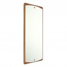 Sixties vintage mirror with teak edge