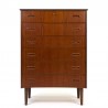 Danish vintage chest of drawers in teak with 6 drawers