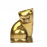 Small brass vintage figurine of a cat