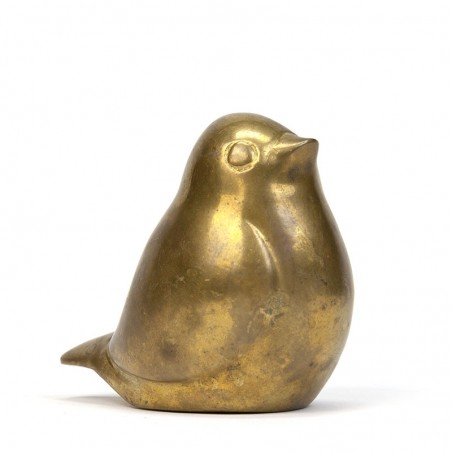 Small vintage brass figure of a bird