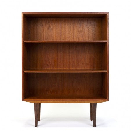 Teak half-height vintage bookcase