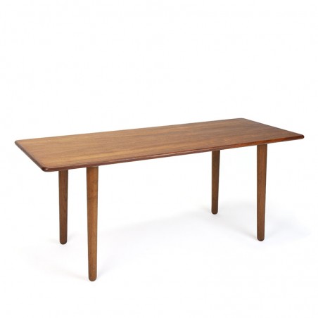 Rectangular model teak vintage Danish coffee table or side table
