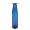 Glass vintage narrow model blue vase