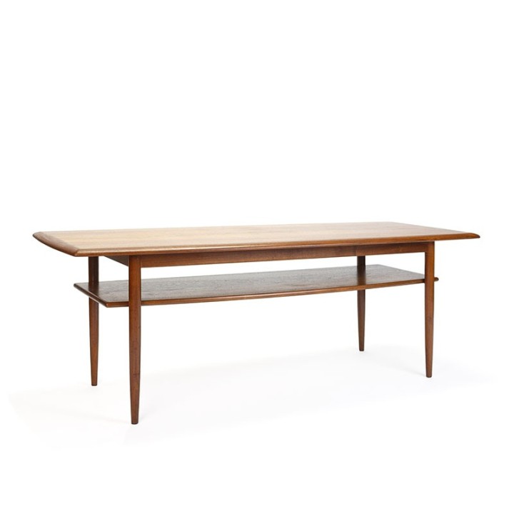 Danish vintage design coffee table in teak