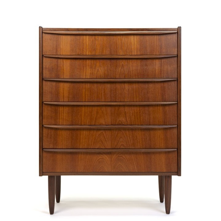 Vintage Danish teak chest of drawers