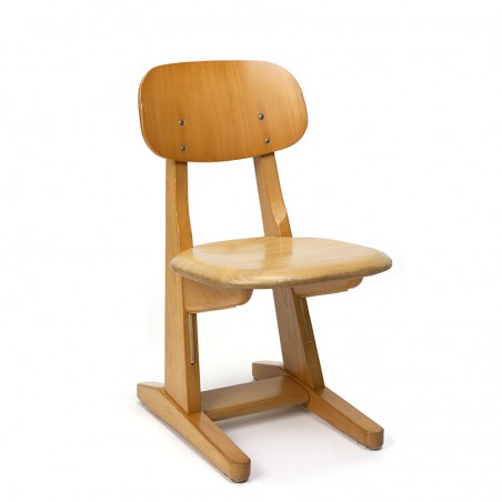 Wooden vintage child's chair from Casala