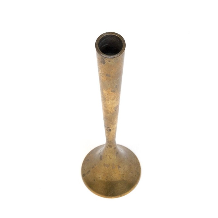 Narrow model vintage brass candlestick