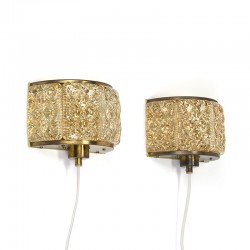 Danish set of vintage wall lamps from Vitrika