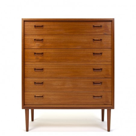 Large Danish vintage chest of drawers in teak