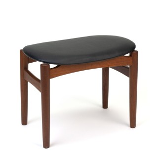 Danish small teak stool / ottoman