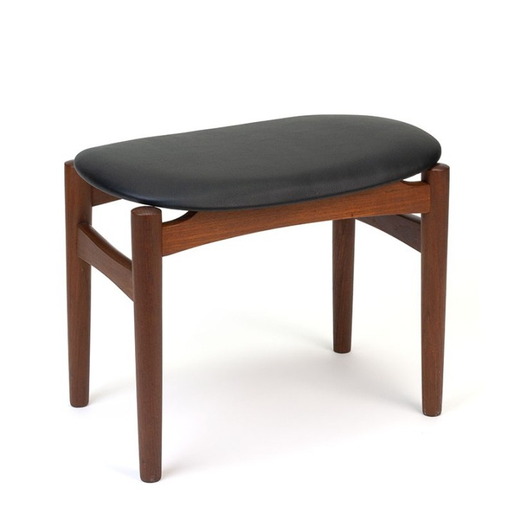 Danish small teak stool / ottoman