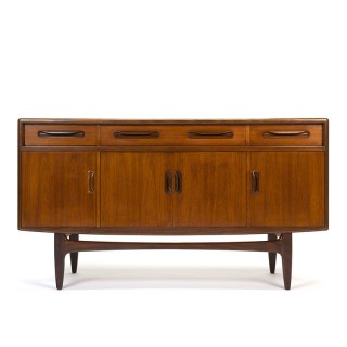 Vintage teak short sideboard design Victor Wilkins