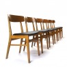 Set van 6 vintage Farstrup model 211 stoelen