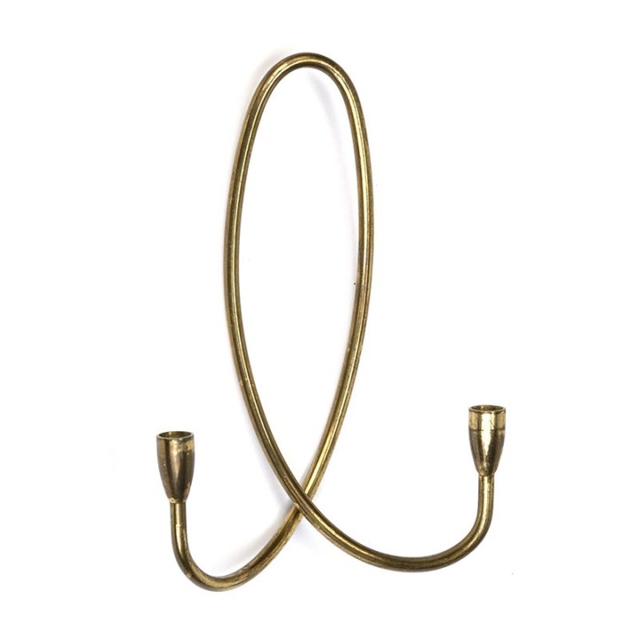 Brass vintage wall candlestick