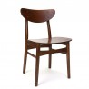 Fully teak Danish vintage dining table chair