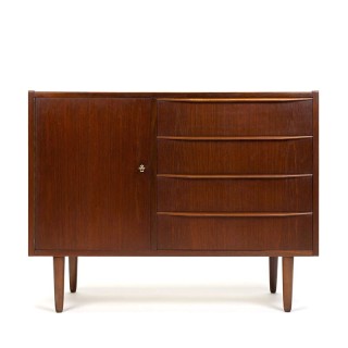 Danish vintage cabinet with drawers and door