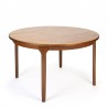 Round extendable vintage McIntosh dining table in teak