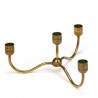 Danish vintage candlestick in brass 1960s