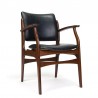 Teak vintage chair with armrest