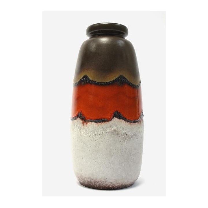 Grote West-Germany vaas met 3 kleuren - Retro Studio